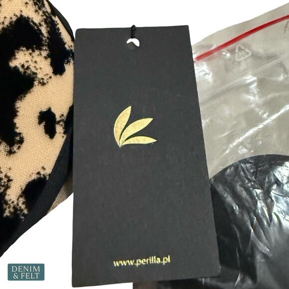 NEW Perilla Harlow One Corset Lingerie Black Flocked Velvet Mesh 32D Luxe Sexy - Picture 7 of 12